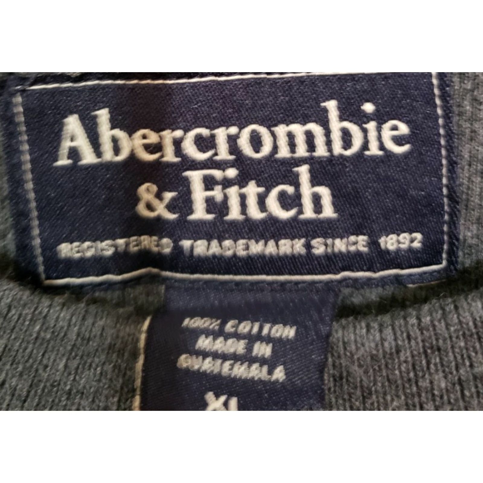 Abercrombie & Fitch VINTAGE Abercrombie & Fitch XL Mens Muscle Crew Neck Abercrombie 3 Grey Red Sweater Size US XL / EU 56 / 4 - 4 Thumbnail