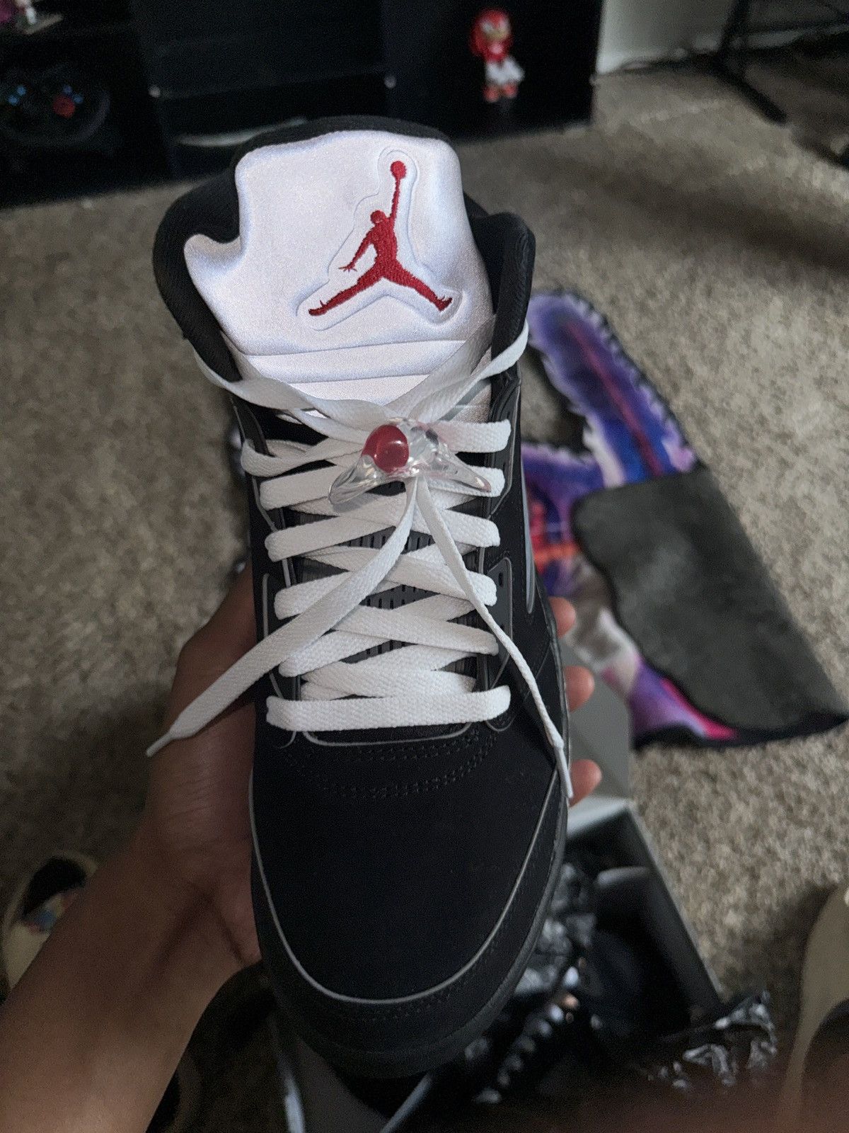 Jordan Brand Retro 5 black metallic reimagined Size US 9.5 / EU 42-43 - 9 Thumbnail