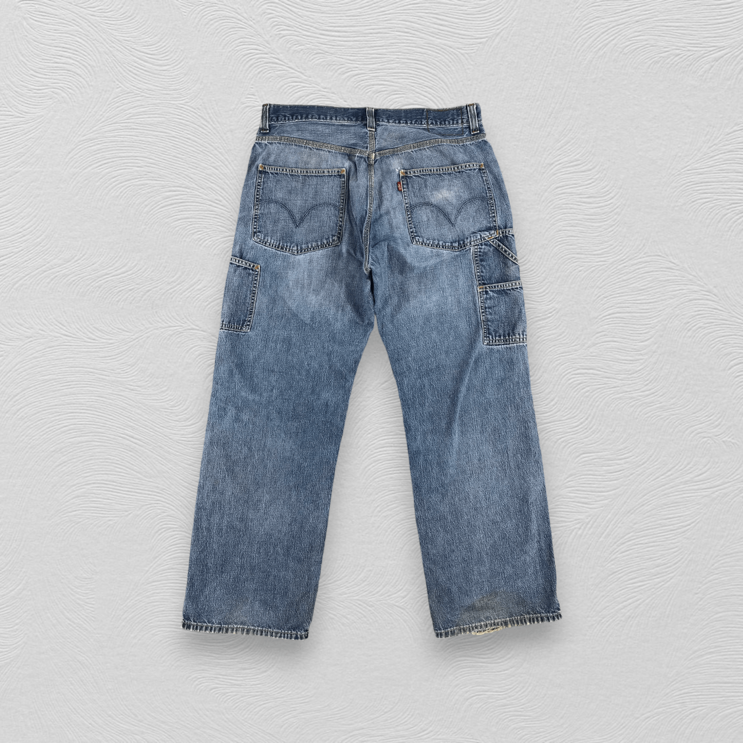 Levi's Vintage Levis Carpenter Jeans Faded Blue Baggy Size US 34 / EU 50 - 2 Thumbnail