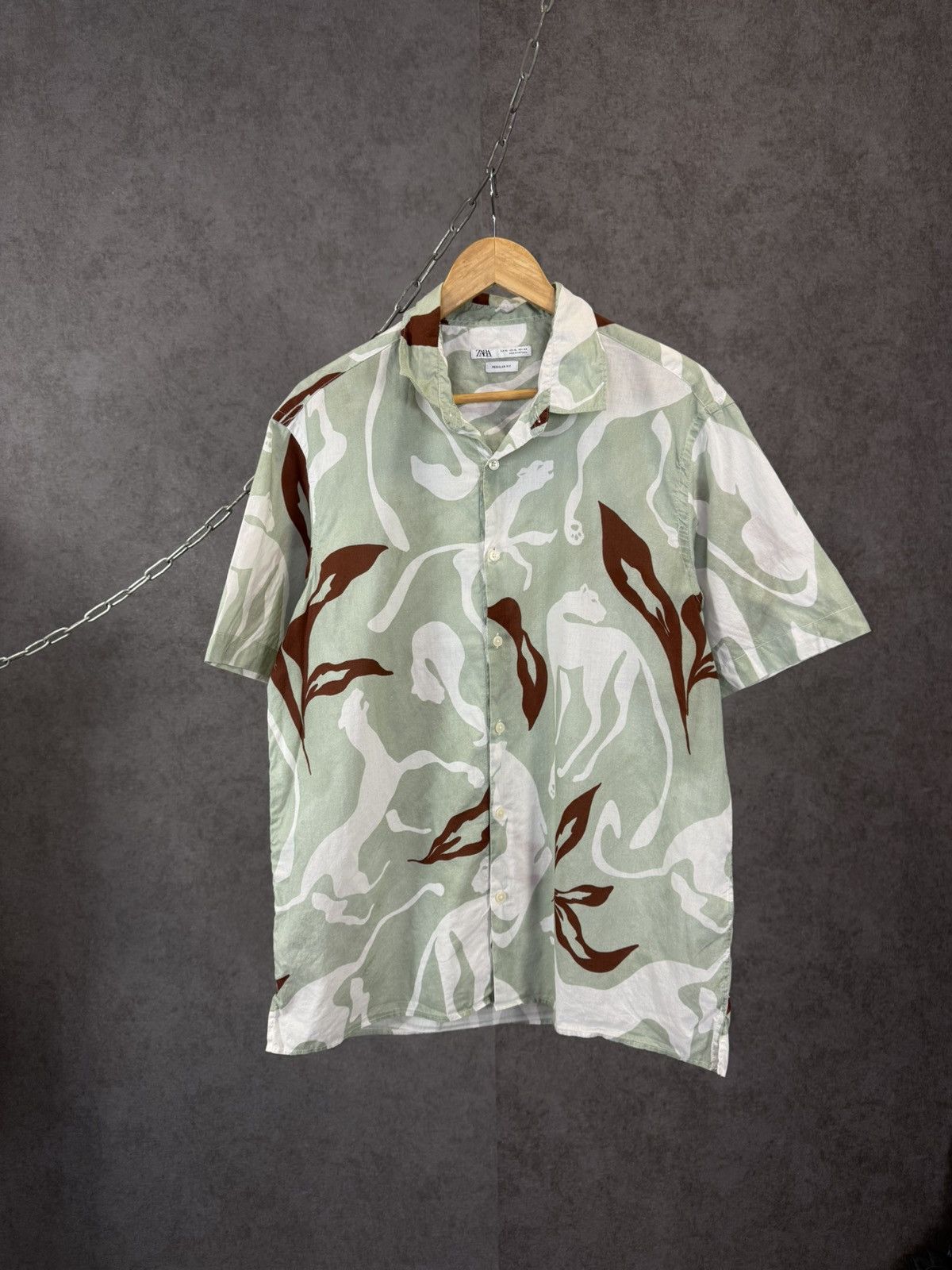 Zara Zara Man art crazy hawaiian shirt Size US L / EU 52-54 / 3 - 1 Thumbnail