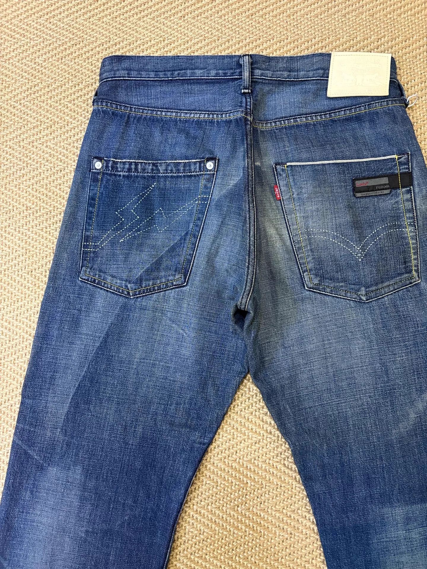 Levi's Levis Fenom 207 Jeans W32 Non-Crush Lightning Print Good Size US 32 / EU 48 - 4 Thumbnail