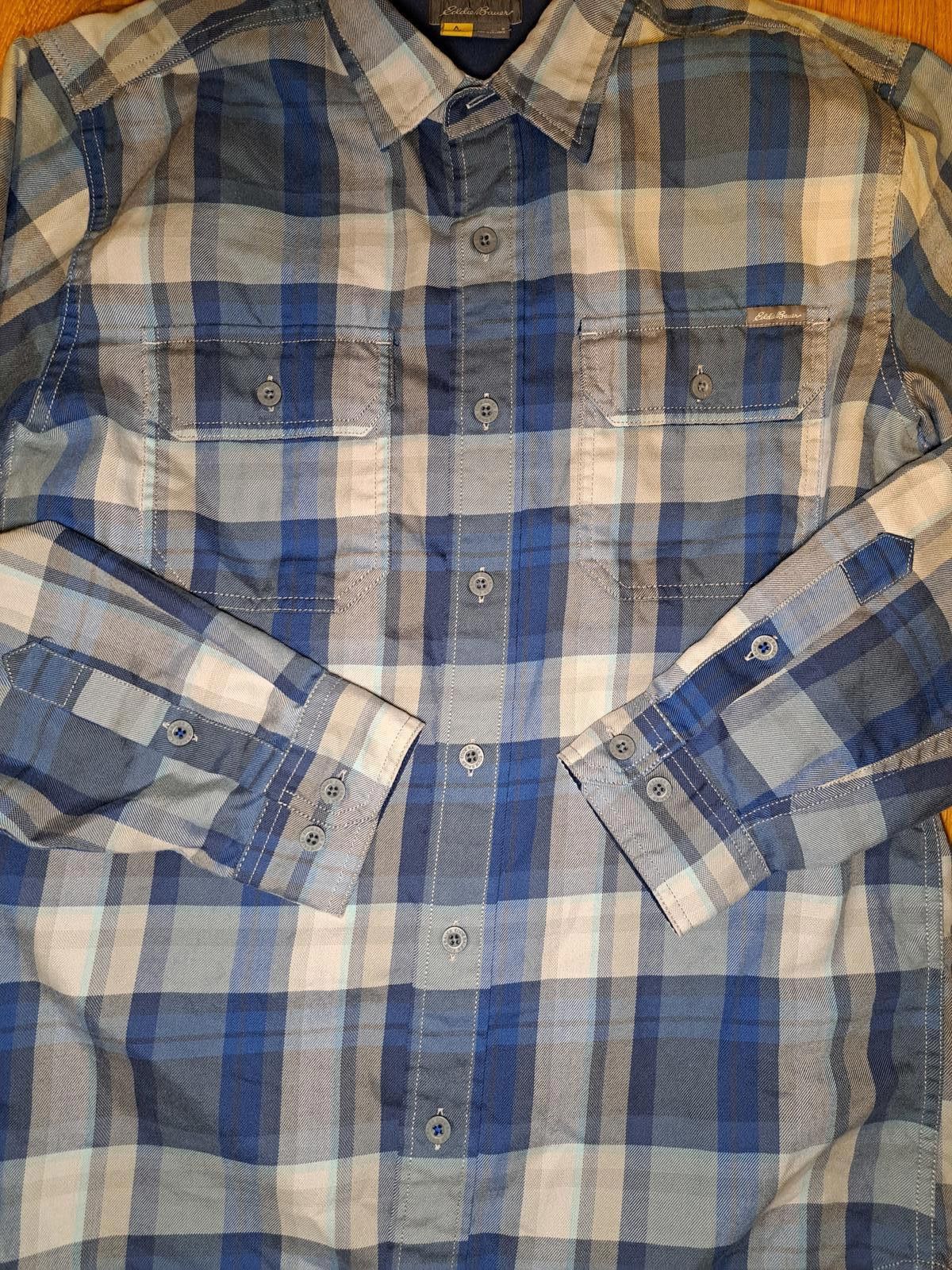 Eddie Bauer Eddie Bauer Flannel Button Up Shirt Mens Small Blue Plaid Size US S / EU 44-46 / 1 - 4 Thumbnail