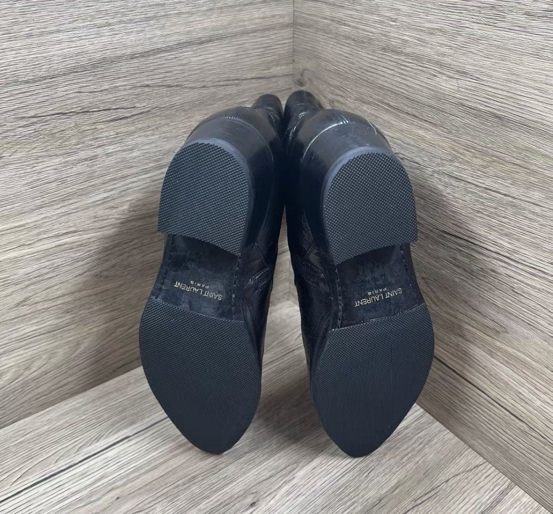 Saint Laurent Paris Saint Laurent Paris Polished Leather High Chelsea Boots Size US 7 / EU 40 - 7 Thumbnail