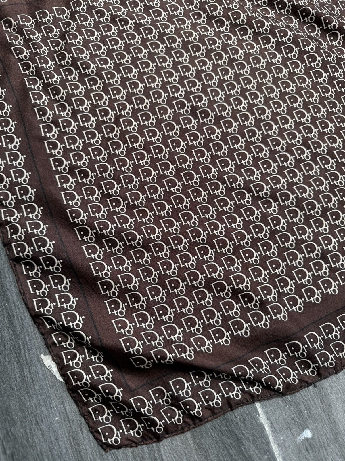 Dior Christian Dior Fullprint Logo Silk Bandana / Handkerchief Size ONE SIZE - 11 Thumbnail