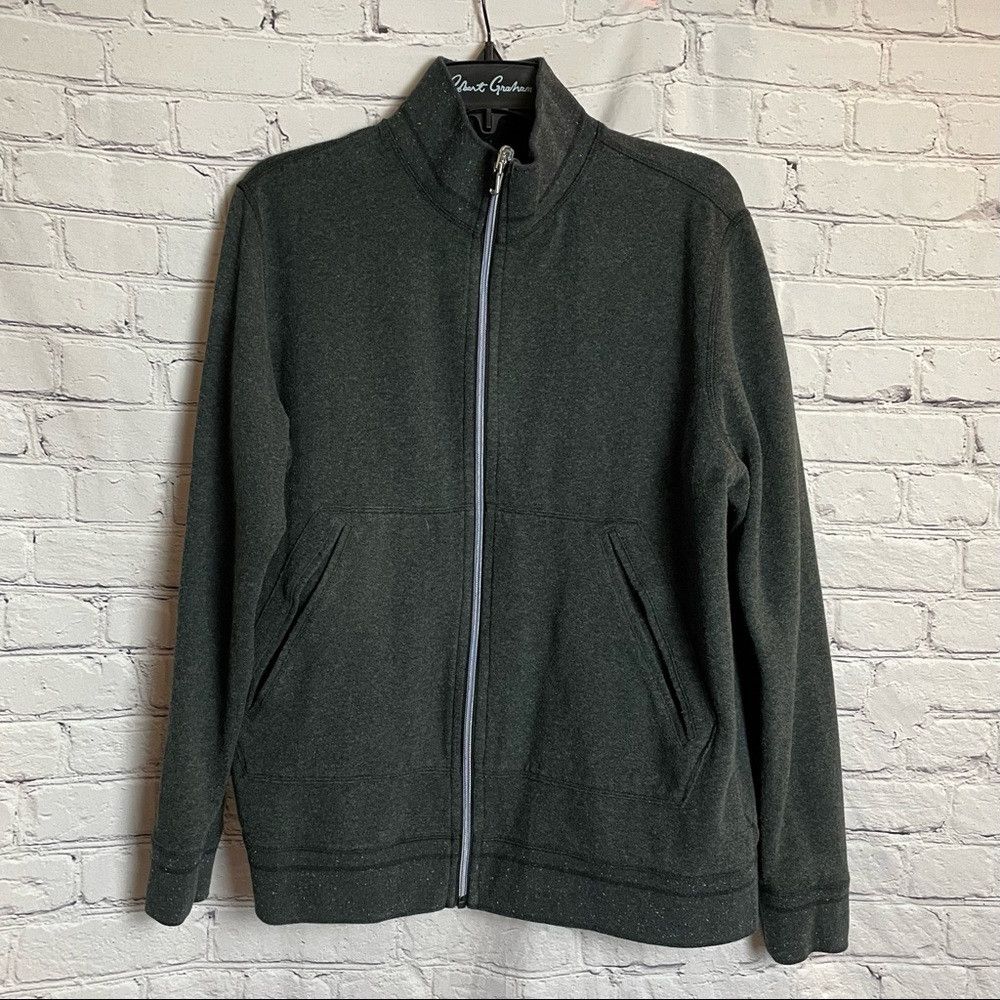 Robert Graham Robert Graham Double Sided Zip Grey Sweater Size M/L Size US M / EU 48-50 / 2 - 1 Thumbnail