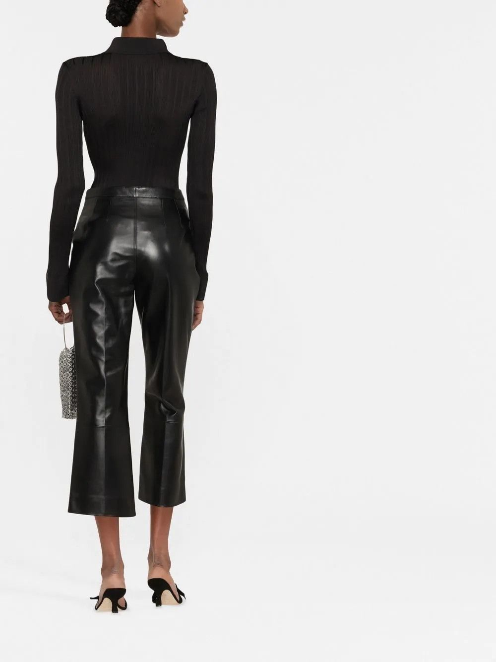 Saint Laurent Paris o1y0126 Sweatpant in Black Size 27" / US 4 / IT 40 - 4 Thumbnail