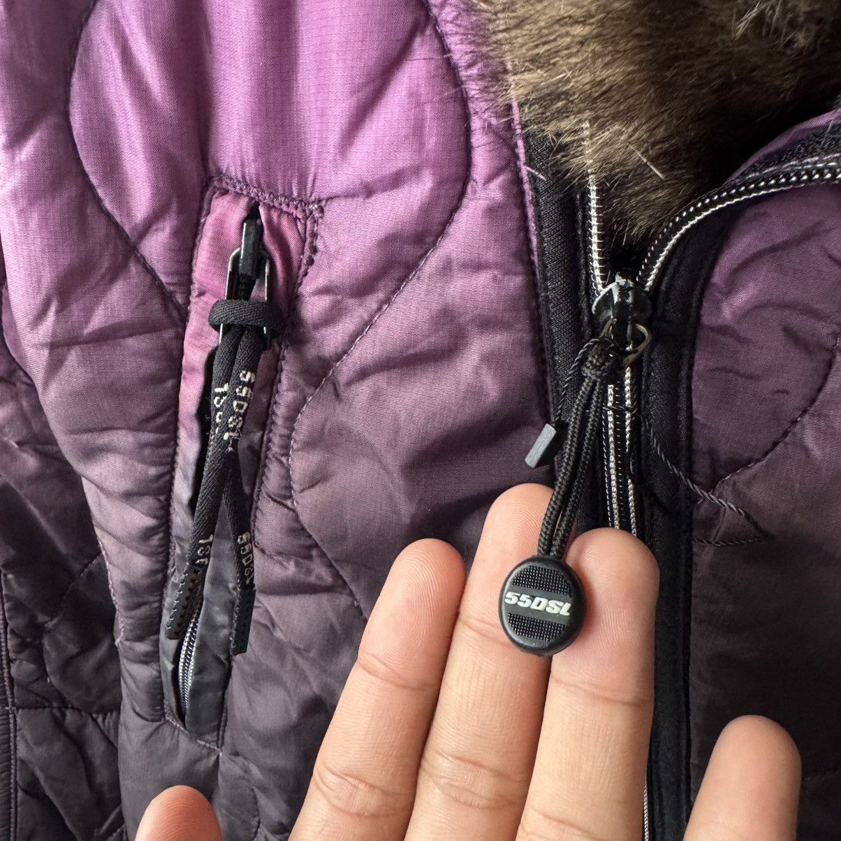 If Six Was Nine Diesel Fur Gradient Asymmetrical Puffer Jacket Size S / US 4 / IT 40 - 8 Thumbnail