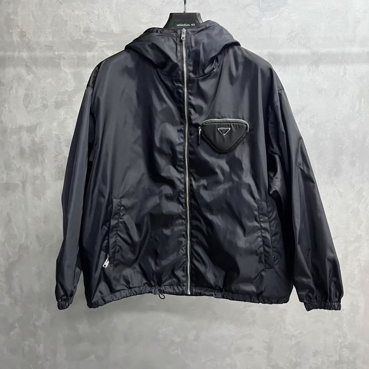 Prada Prada Black Logo Hooded Belted Jacket Size US S / EU 44-46 / 1 - 1 Thumbnail