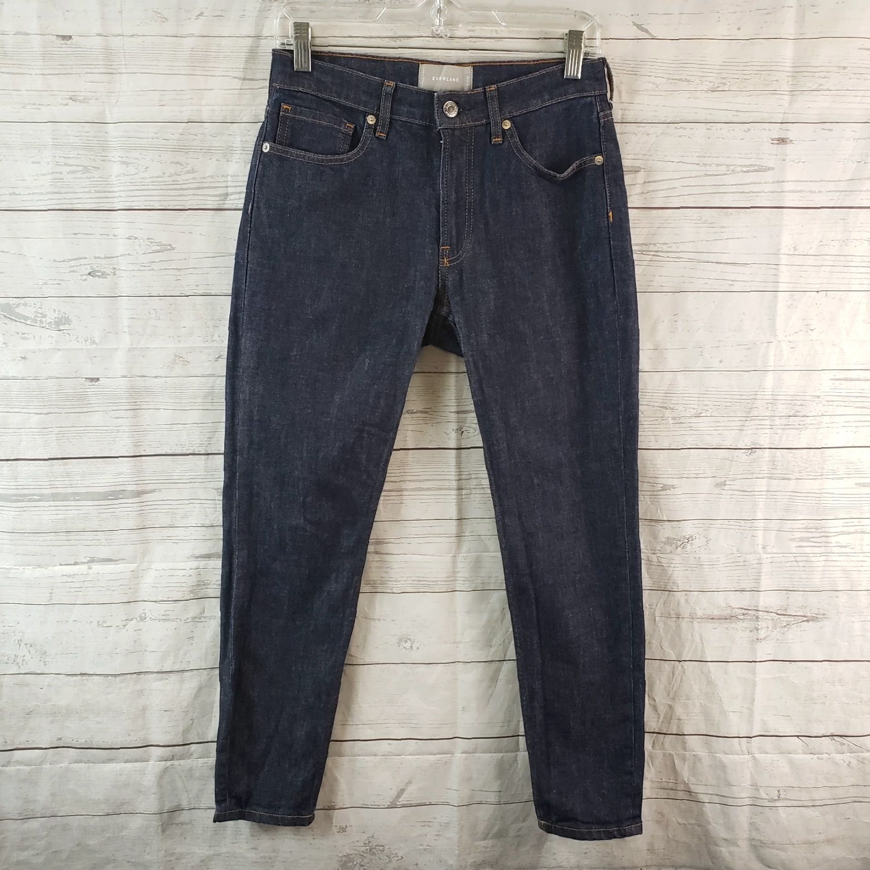 Everlane Everlane Womens Ankle Jeans Sz 27 Blue Dark Wash Mid Rise Jeans 27 Womens Blue Dark Wash Ankle Rise Mid Denim Size 27" / US 4 / IT 40 - 2 Thumbnail