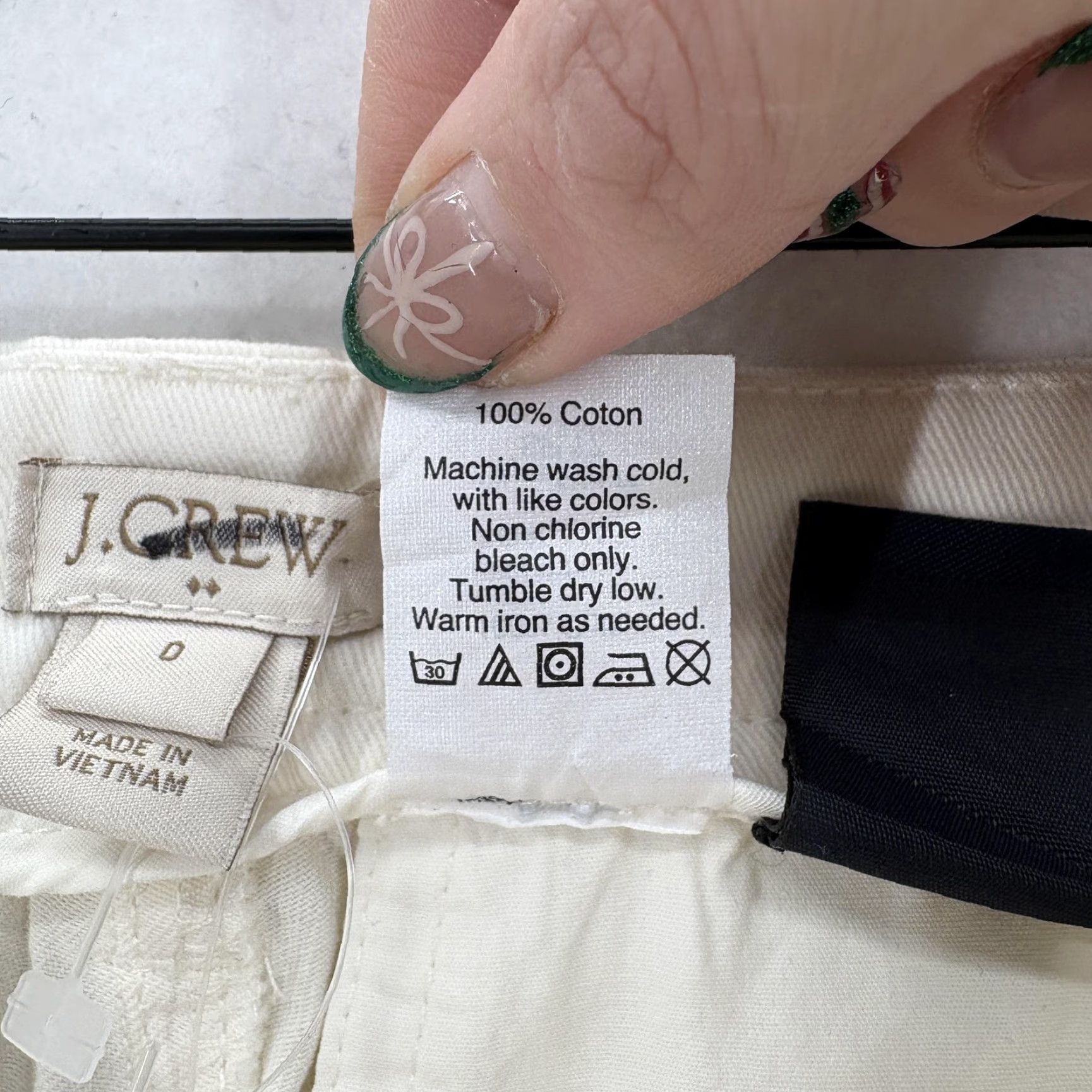 J.Crew J.CREW Chino Pants Womens 0 Beige 100% Cotton Mid Rise Tapered Twill Casual NWT Size 25" / US 0 / IT 36 - 6 Thumbnail