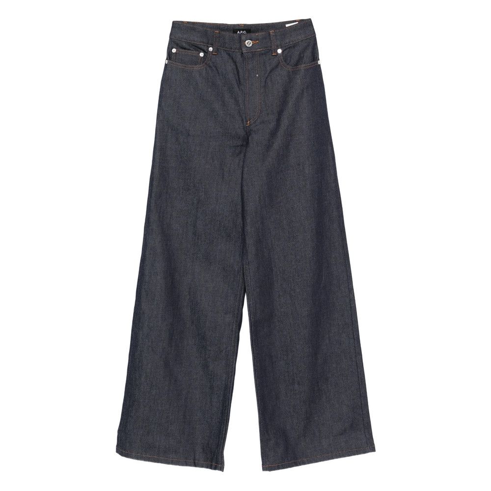 A.P.C. A.p.c. BLUE Denim - Wide-Leg Jeans Size 27" / US 4 / IT 40 - 1 Thumbnail