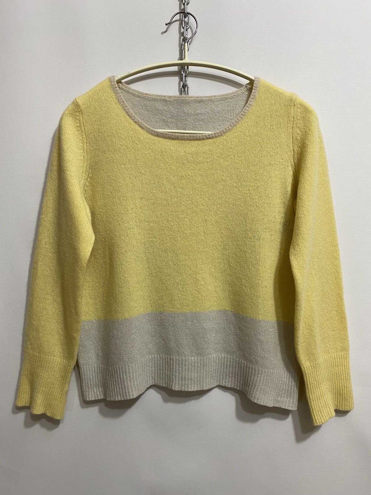 image of Cashmere Wool x Iris Von Arnim Cashmere Sweater L Women’S in Yellow, Women's (Size Large)