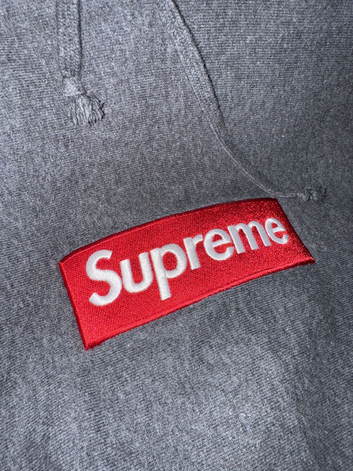 image of F/w ‘21 Supreme Box Logo Hoodie in Charcoal, Men's (Size XL)