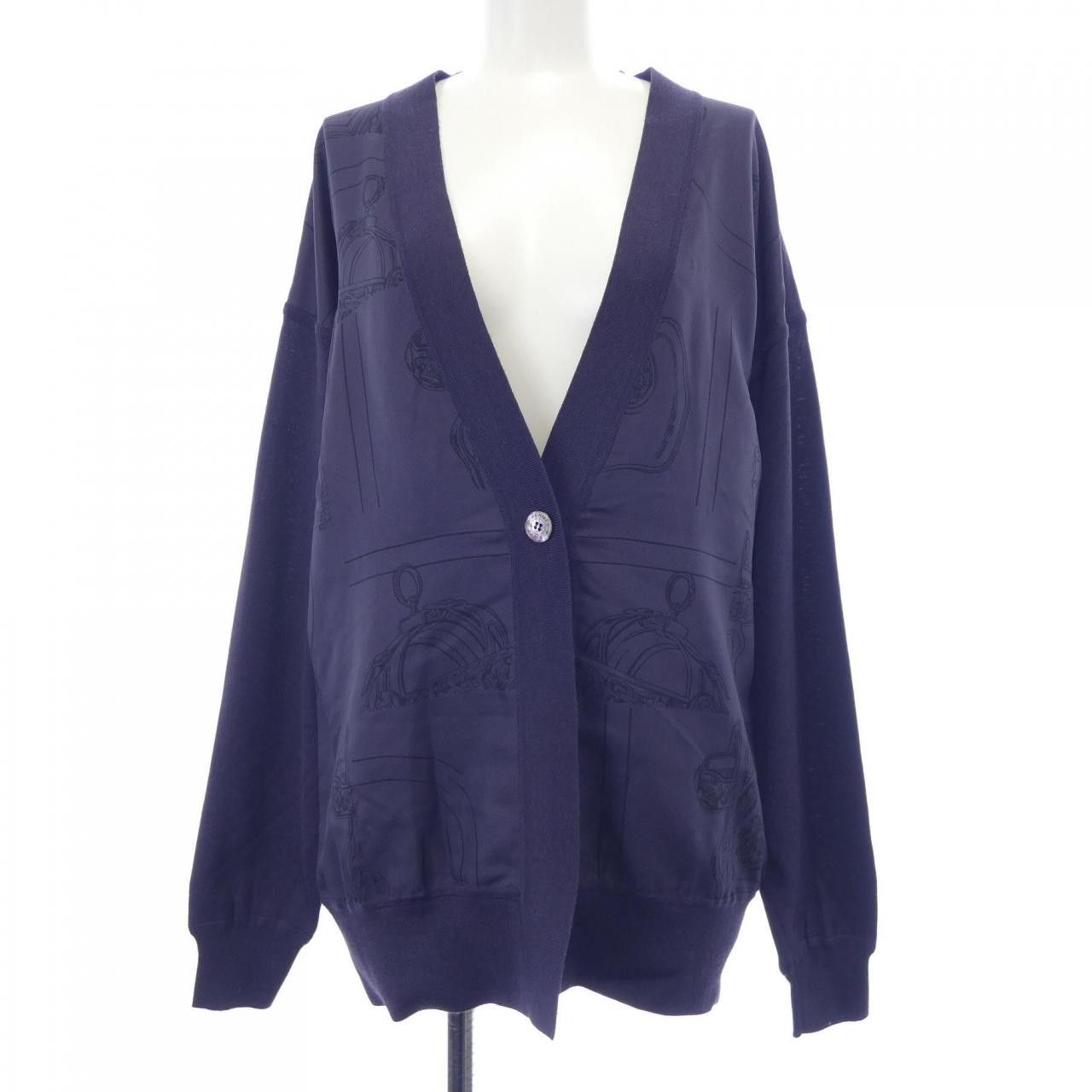 Hermes Hermes Twillene Silk Cardigan Others Tops DUTY FREE for USA