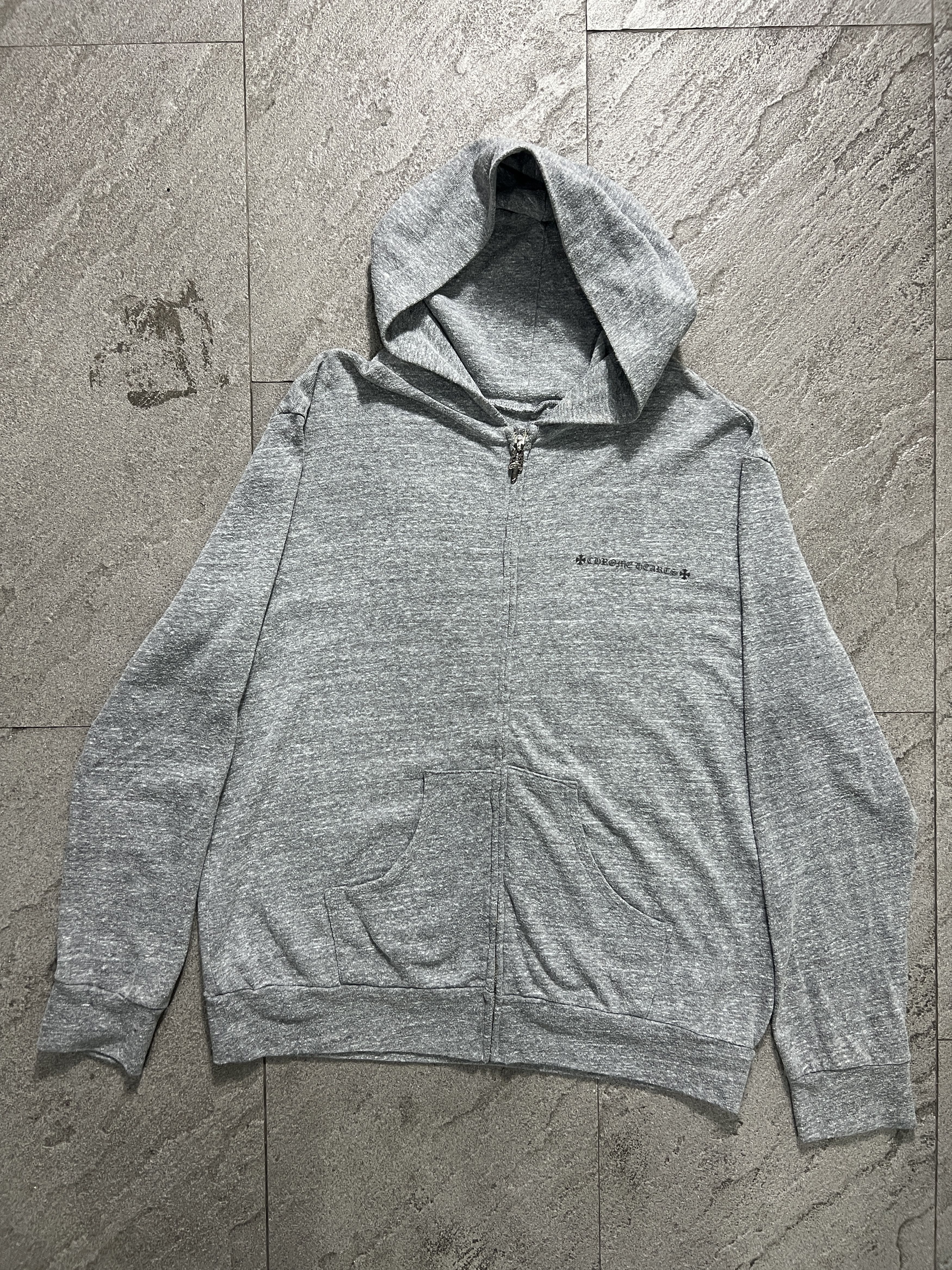 Chrome Hearts Chrome Hearts Dagger Zip Hoodie Gray Crest Logo S Size US S / EU 44-46 / 1 - 2 Thumbnail