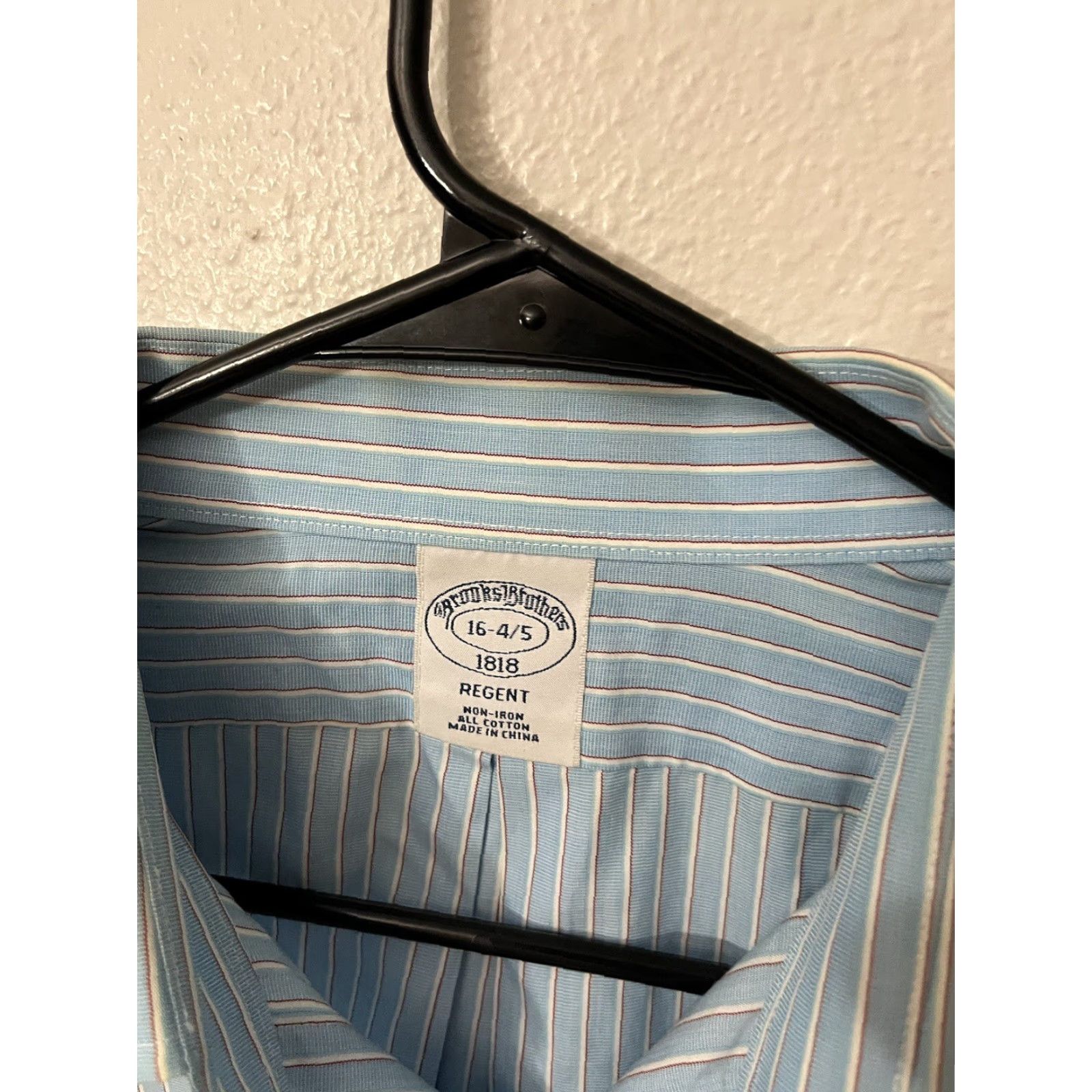 Brooks Brothers VINTAGE Brooks Brothers Regent Dress Shirt Mens Blue Striped Long Sleeve 16 Button-Down Collared Size US L / EU 52-54 / 3 - 2 Thumbnail