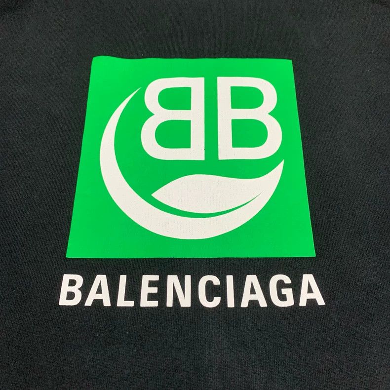 Balenciaga Balenciaga Black Eco-Hoodie Hoodie Size US M / EU 48-50 / 2 - 9 Thumbnail