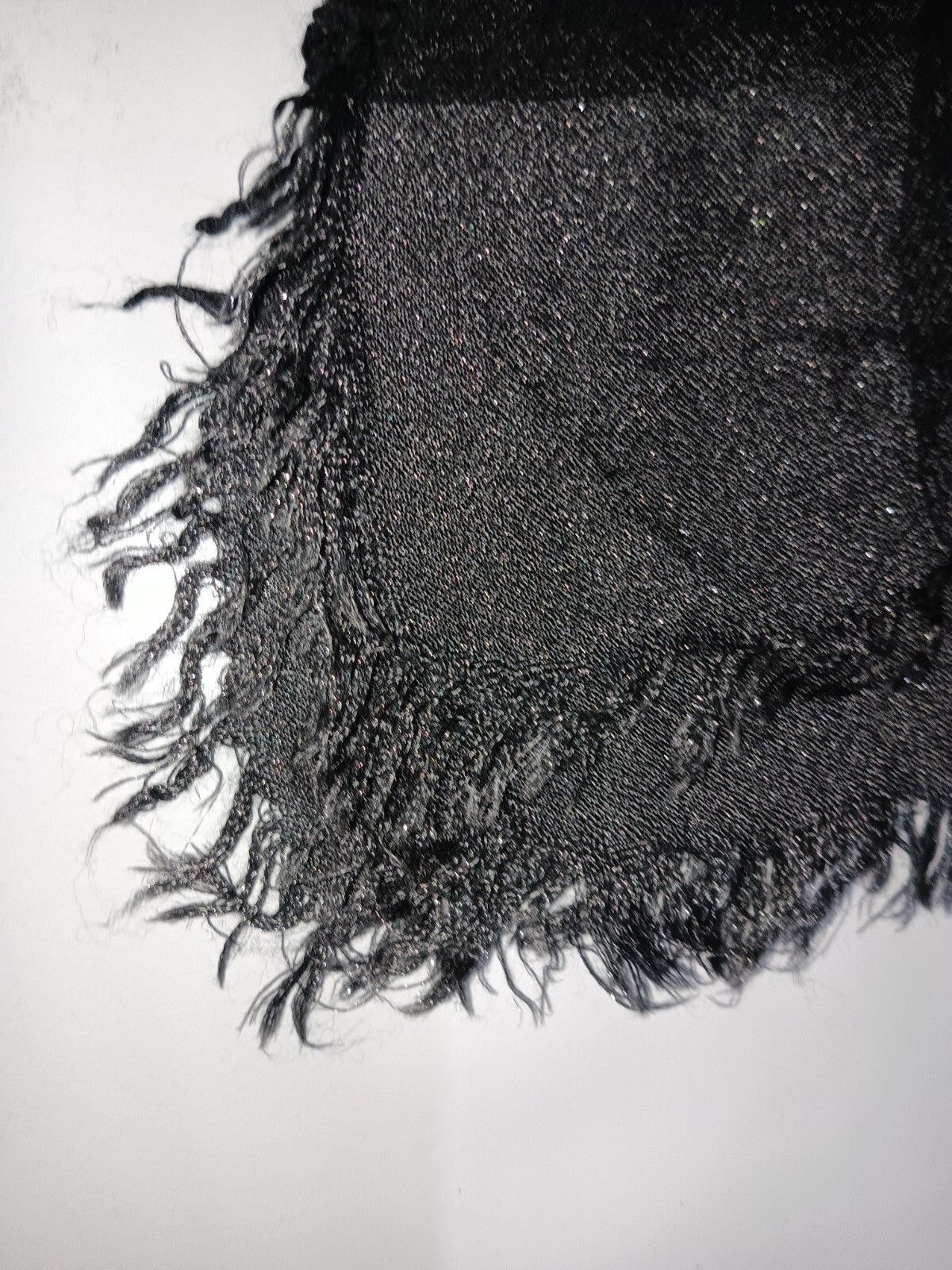 Marc Jacobs MARC JACOBS Wool Cashmere Black Vintage Scarf Shawl Size ONE SIZE - 5 Thumbnail