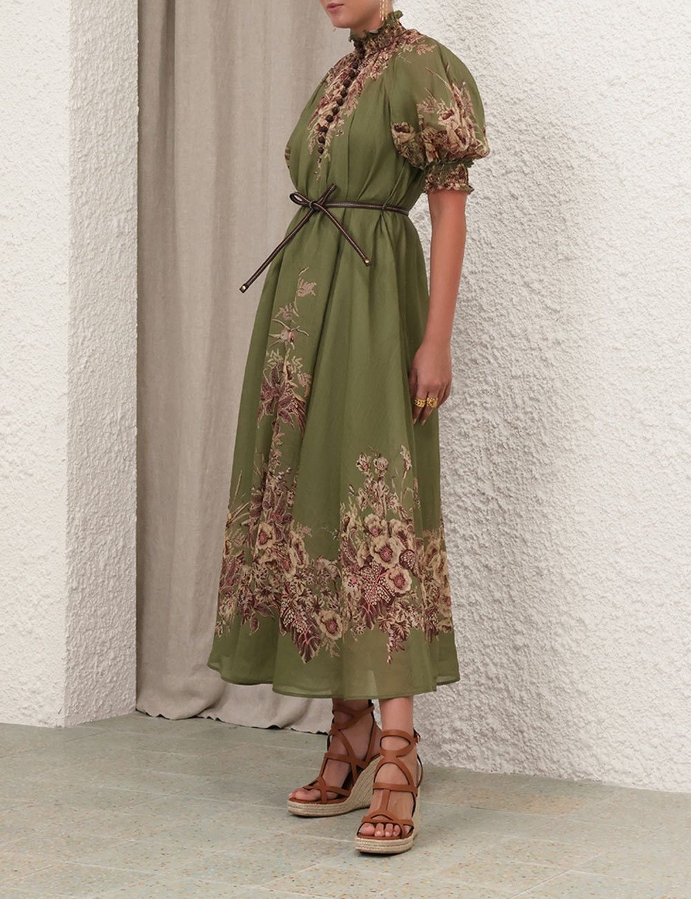 Zimmermann oc11z0525 Ottie Swing Maxi Dress in Multicolor Size L / US 10 / IT 46 - 3 Thumbnail