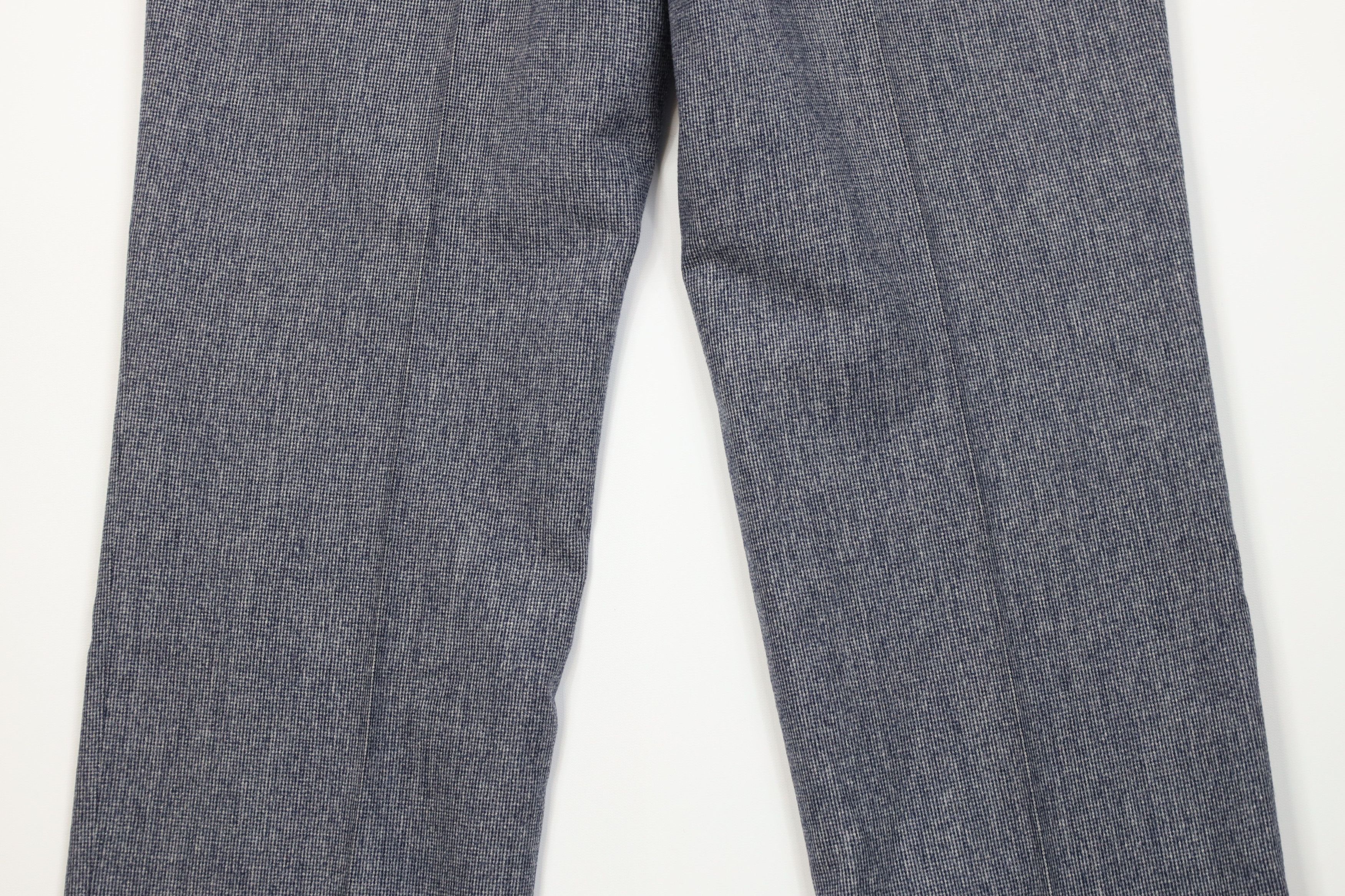 Vintage Vintage 70s Streetwear Knit Wide Leg Chino Pants Blue USA Size US 34 / EU 50 - 11 Thumbnail