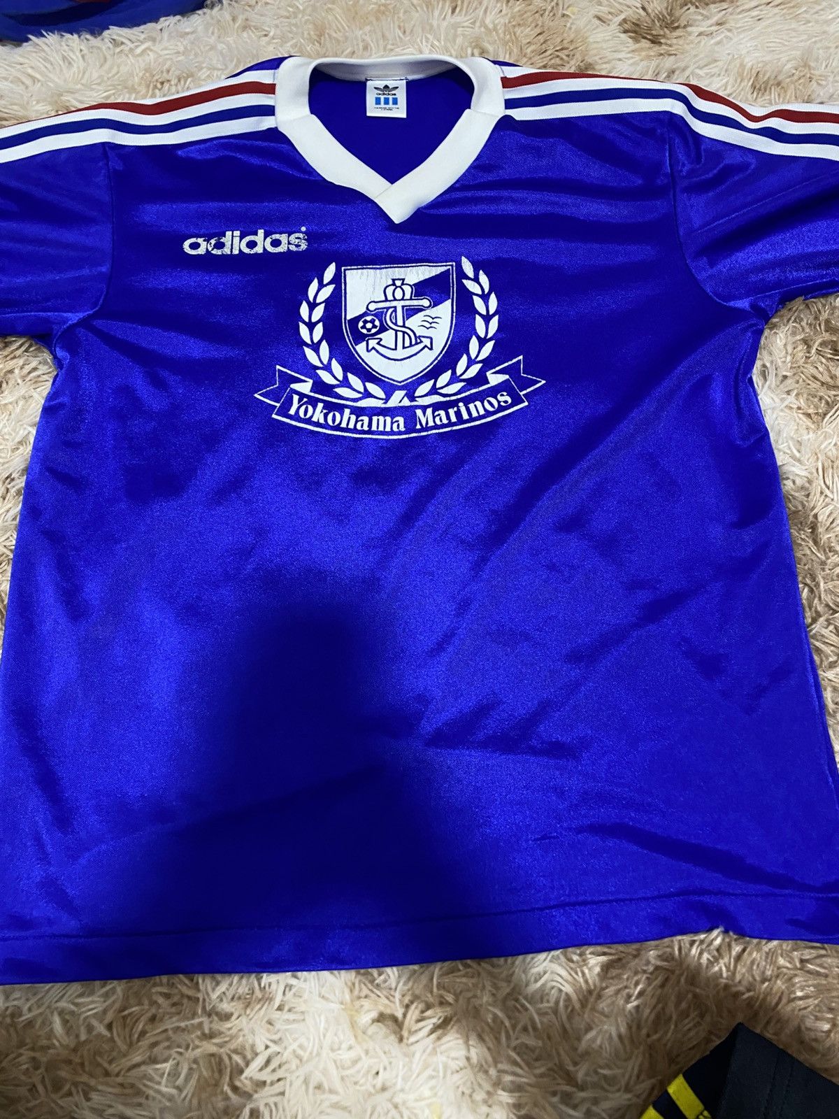 Adidas Original Vintage Yokohama Marinos Jersey (ASR-555A) Size US M / EU 48-50 / 2 - 1 Thumbnail