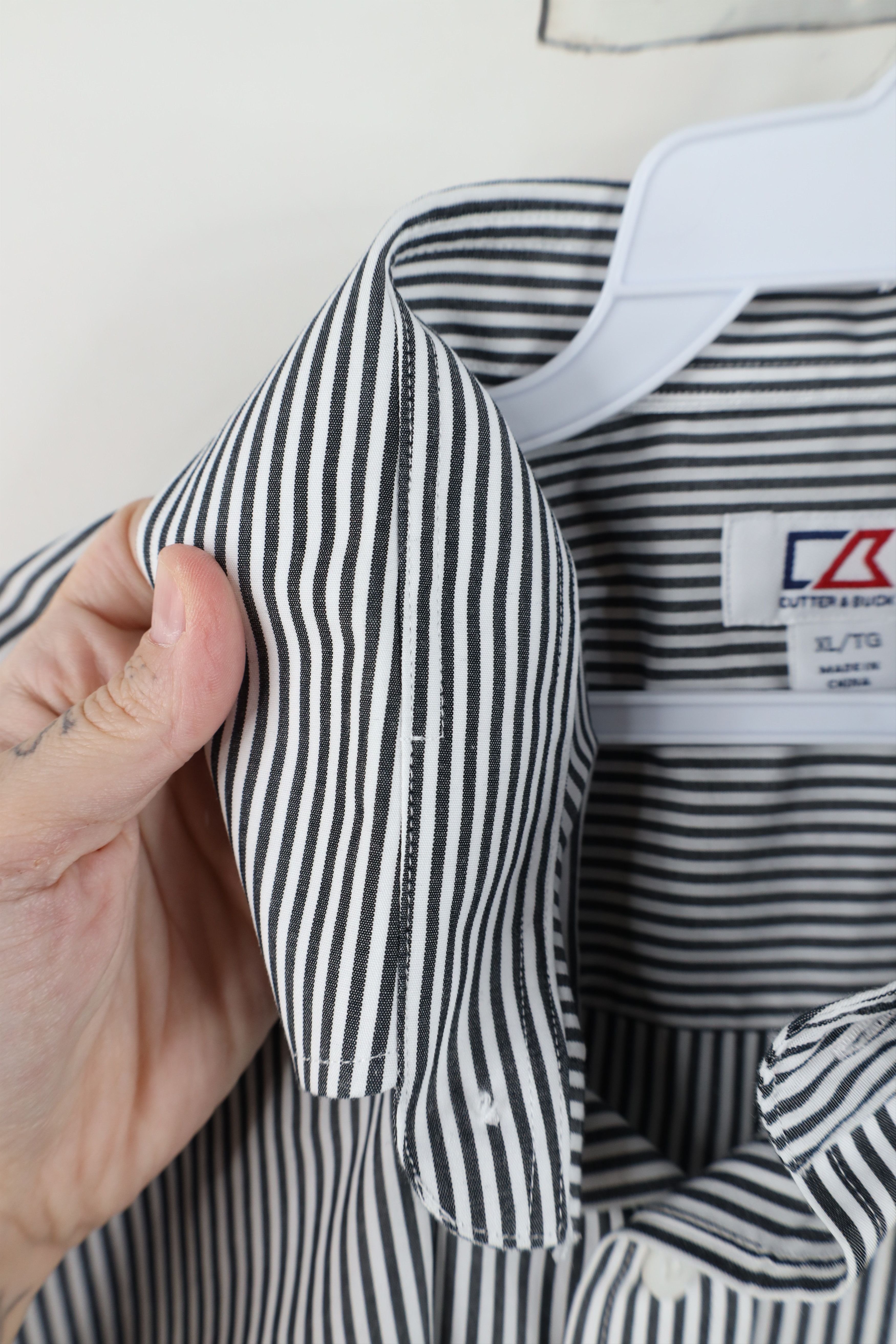 Vintage Vintage 90s Ohio State University Striped Button Down Shirt Size US XL / EU 56 / 4 - 8 Thumbnail