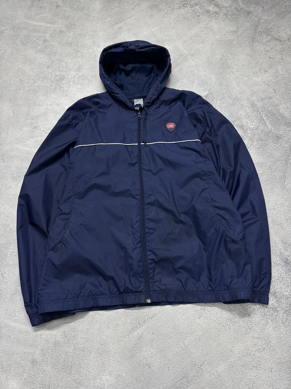 Nike Vintage Y2K Nike Nylon Mini Logo Jacket 00’s Size US XL / EU 56 / 4 - 1 Thumbnail