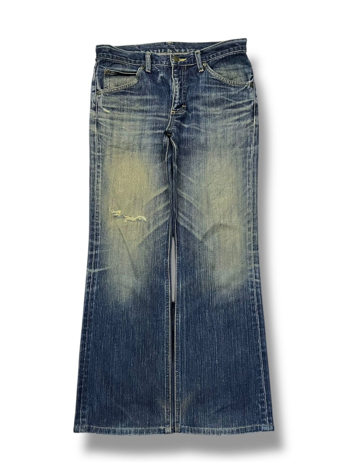 Lee Bootcut Vintage 90s Lee Riders Japan - Faded Mud Wash Jeans Size US 33 - 2 Thumbnail