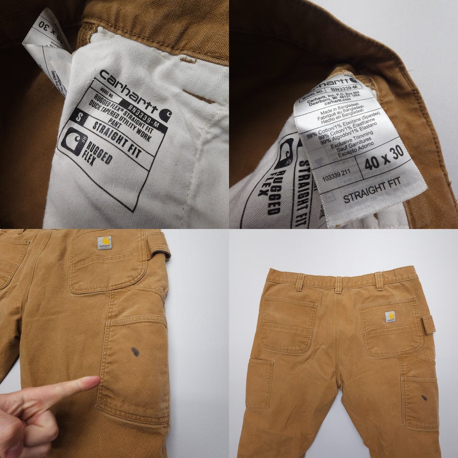 Carhartt Carhartt Mens Rugged Flex Carpenter Pants Straight Duck 40 x 26 Brown Canvas 5-Pocket Regular Inseam 26 Front Flat Front Shoes? Size US 40 / EU 56 - 8 Thumbnail