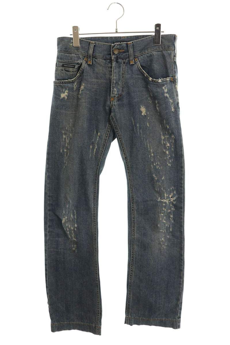 Dolce & Gabbana DOLCE & GABBANA Distresses design denim pant | Grailed