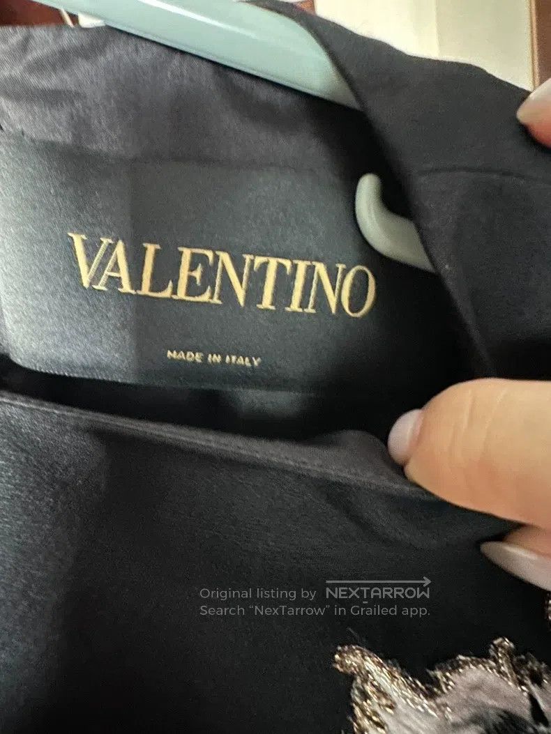 Valentino Valentino Black animal embroidered dress Size S / US 4 / IT 40 - 2 Thumbnail