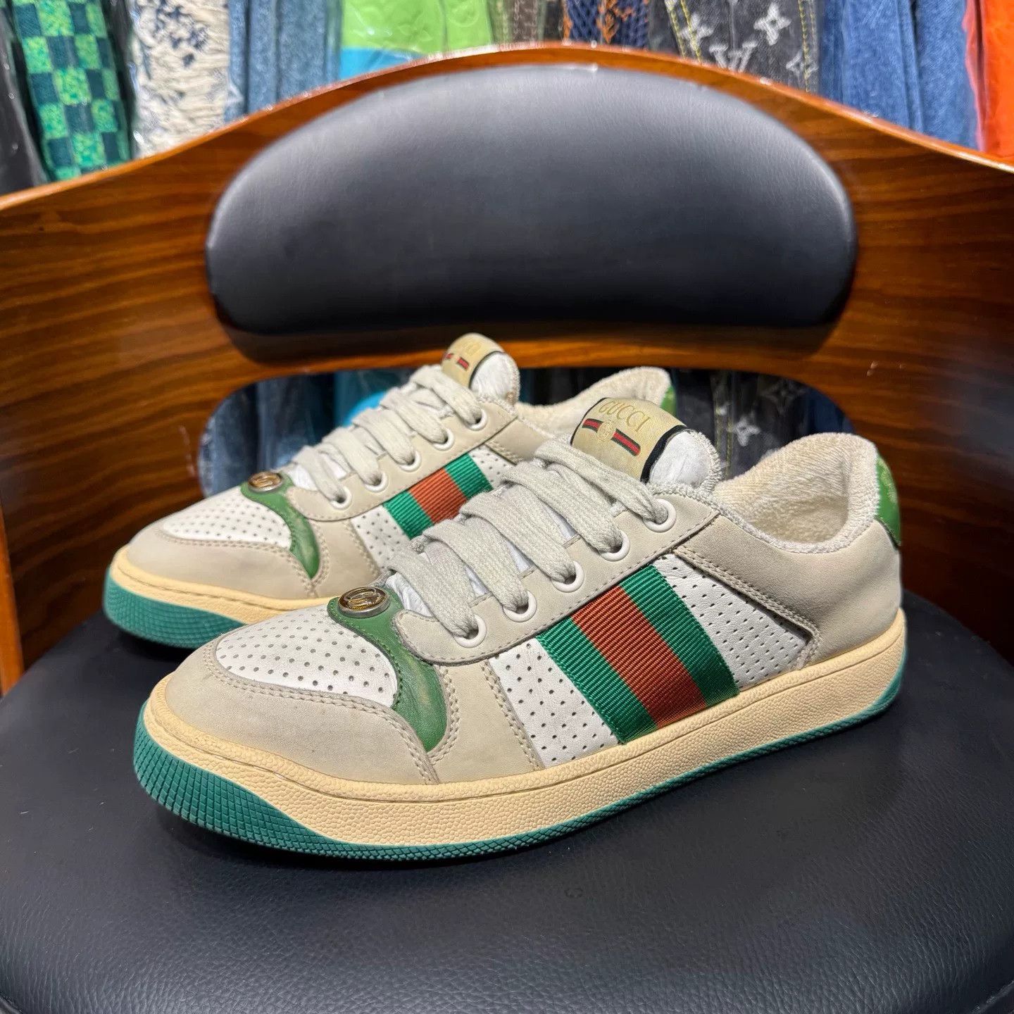 Gucci Gucci Distressed Lowtop Sneakers 36 Women Size US 6 / IT 36 - 1 Thumbnail