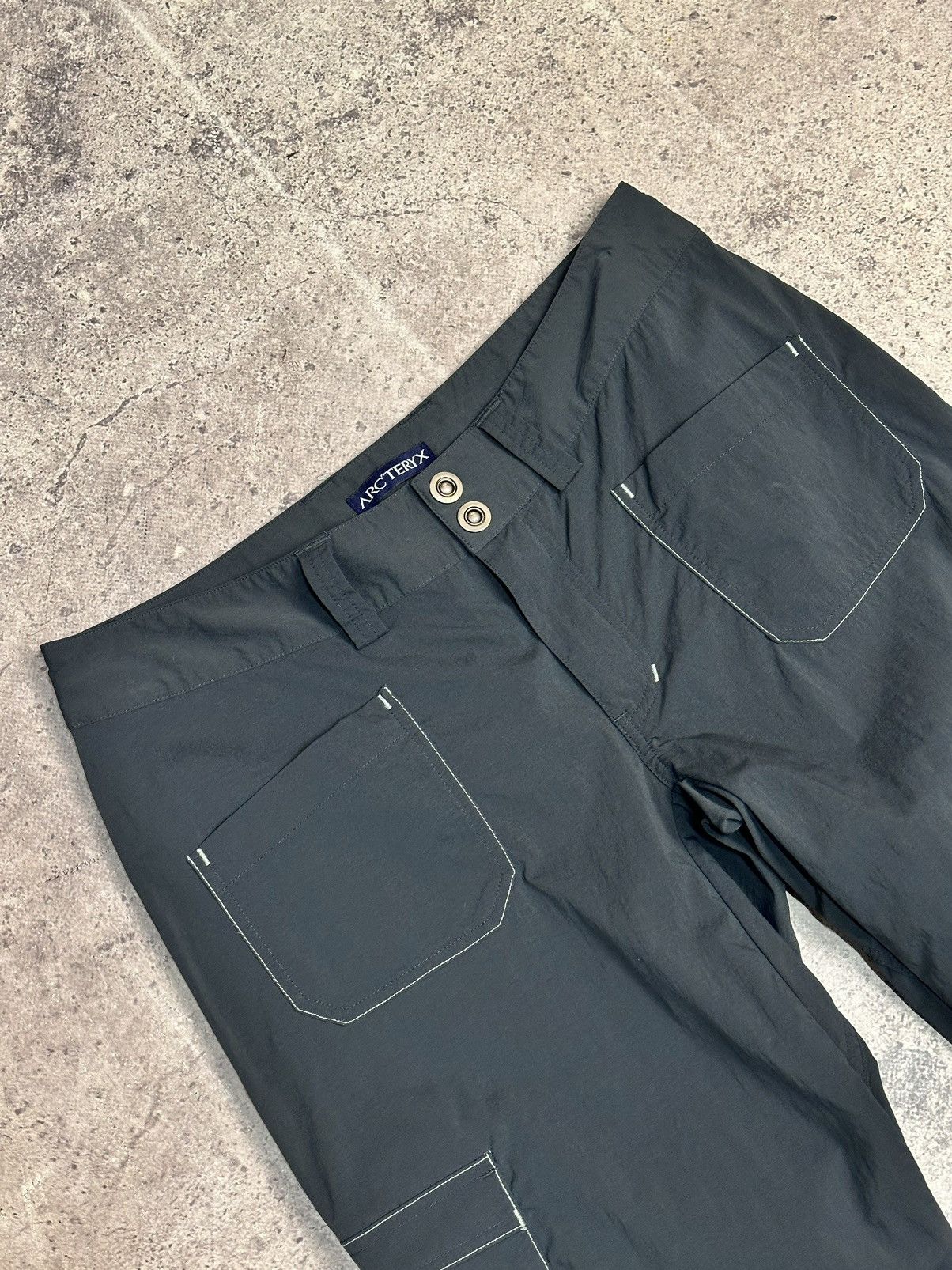 Arc\'teryx tech shell pants cargo outdoor hiking style