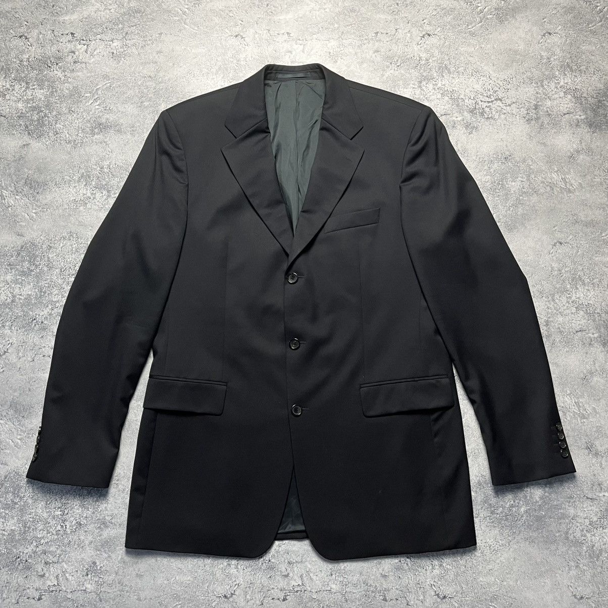 Hugo Boss Hugo Boss Da Vinci Lucca Black Wool Blazer Jacket Luxury Size 42L - 1 Thumbnail
