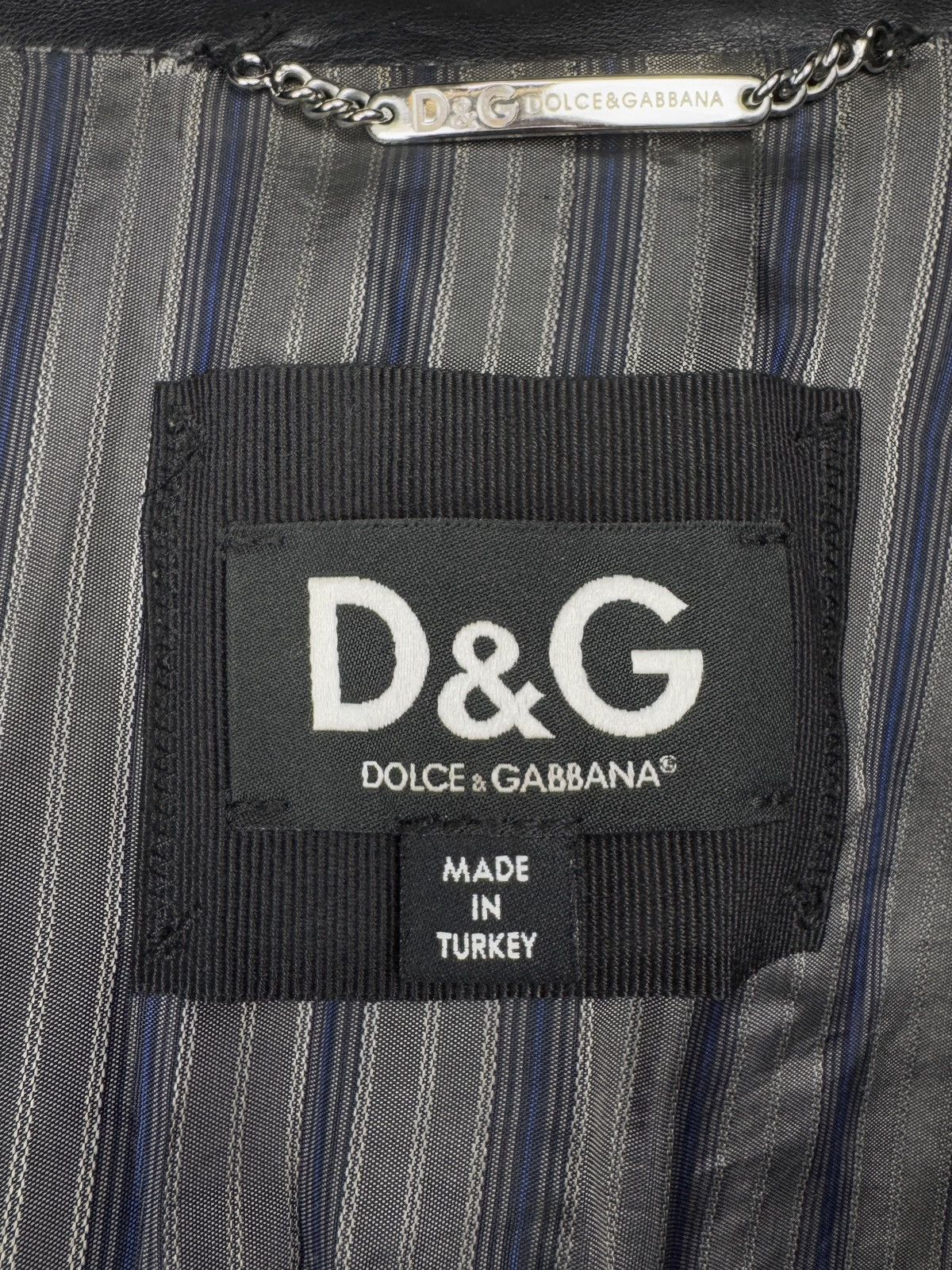 Dolce & Gabbana 2000s Dolce & Gabbana Multipocket Black Leather Jacket Size US L / EU 52-54 / 3 - 10 Thumbnail