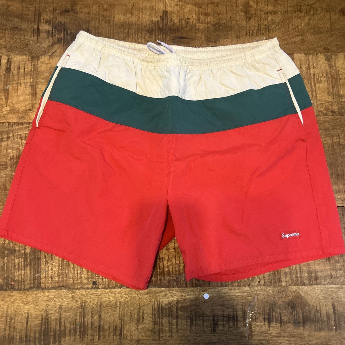 【希少】Supreme2017SS  SplitLogoWater Short Supreme Split Logo Water Short | eBay