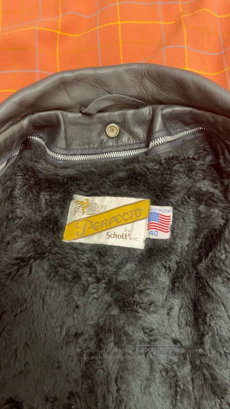 Schott Schott 90s cowhide cable-stayed motorcycle leather jacket Size US XL / EU 56 / 4 - 2 Thumbnail