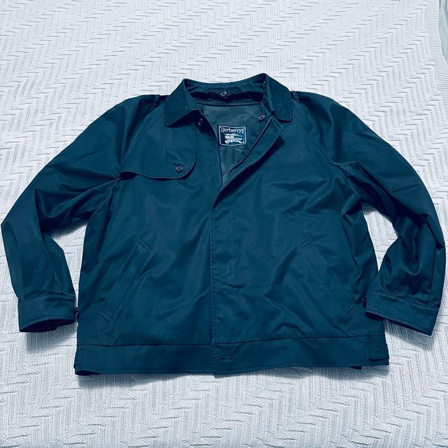 image of Burberry Navy Zipper Lining Jacket in Blue, Men's (Size XL)