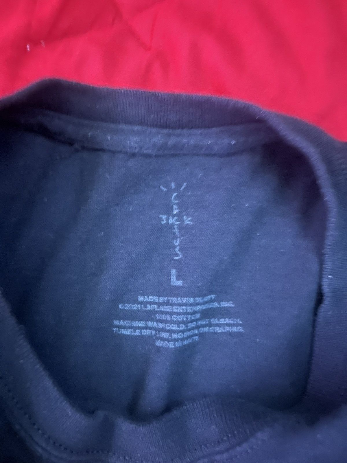 Travis Scott Travis scott X fragment tee Size US L / EU 52-54 / 3 - 3 Thumbnail