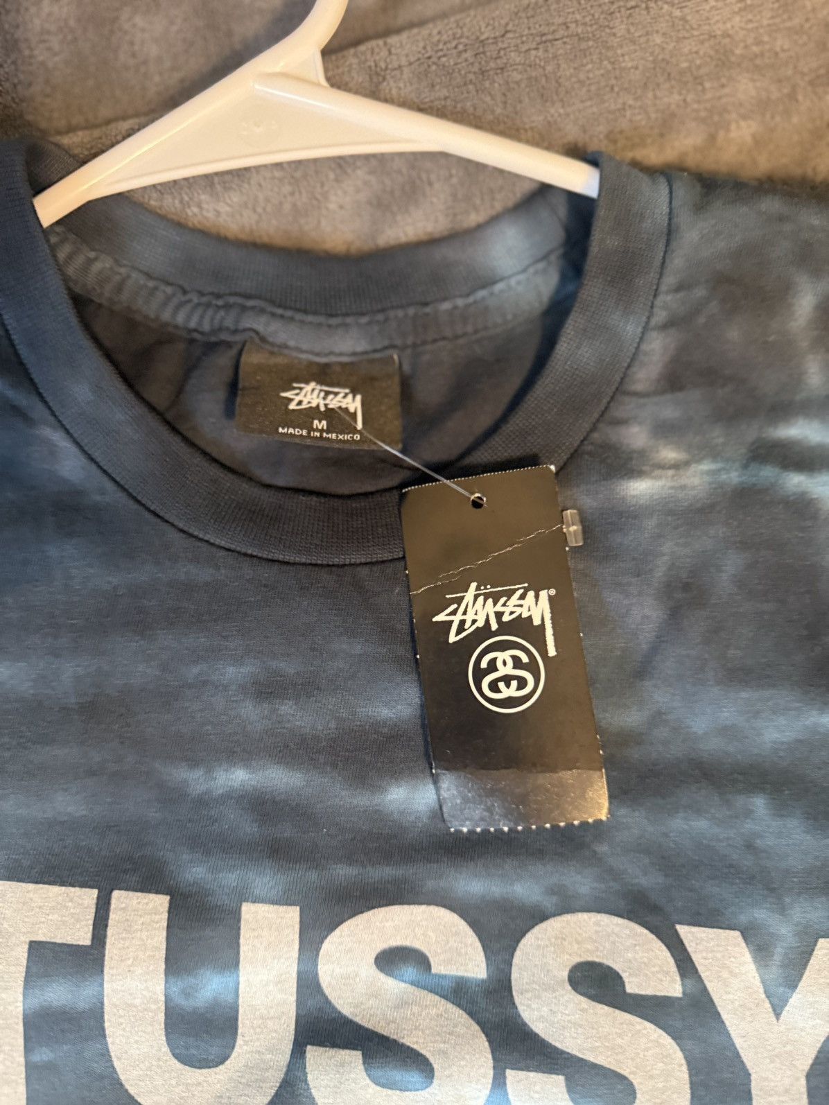 Stussy Stussy No.4 Blue Gradient tie dyed tee size MD Size US L / EU 52-54 / 3 - 2 Thumbnail