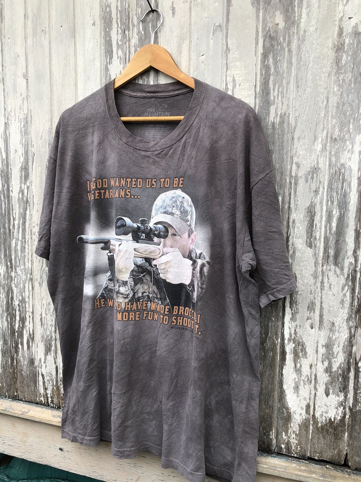 Japanese Brand × The Mountain × Vintage Vintage Y2K The Mountain Sniper Man Tshirt Size US XL / EU 56 / 4 - 2 Thumbnail