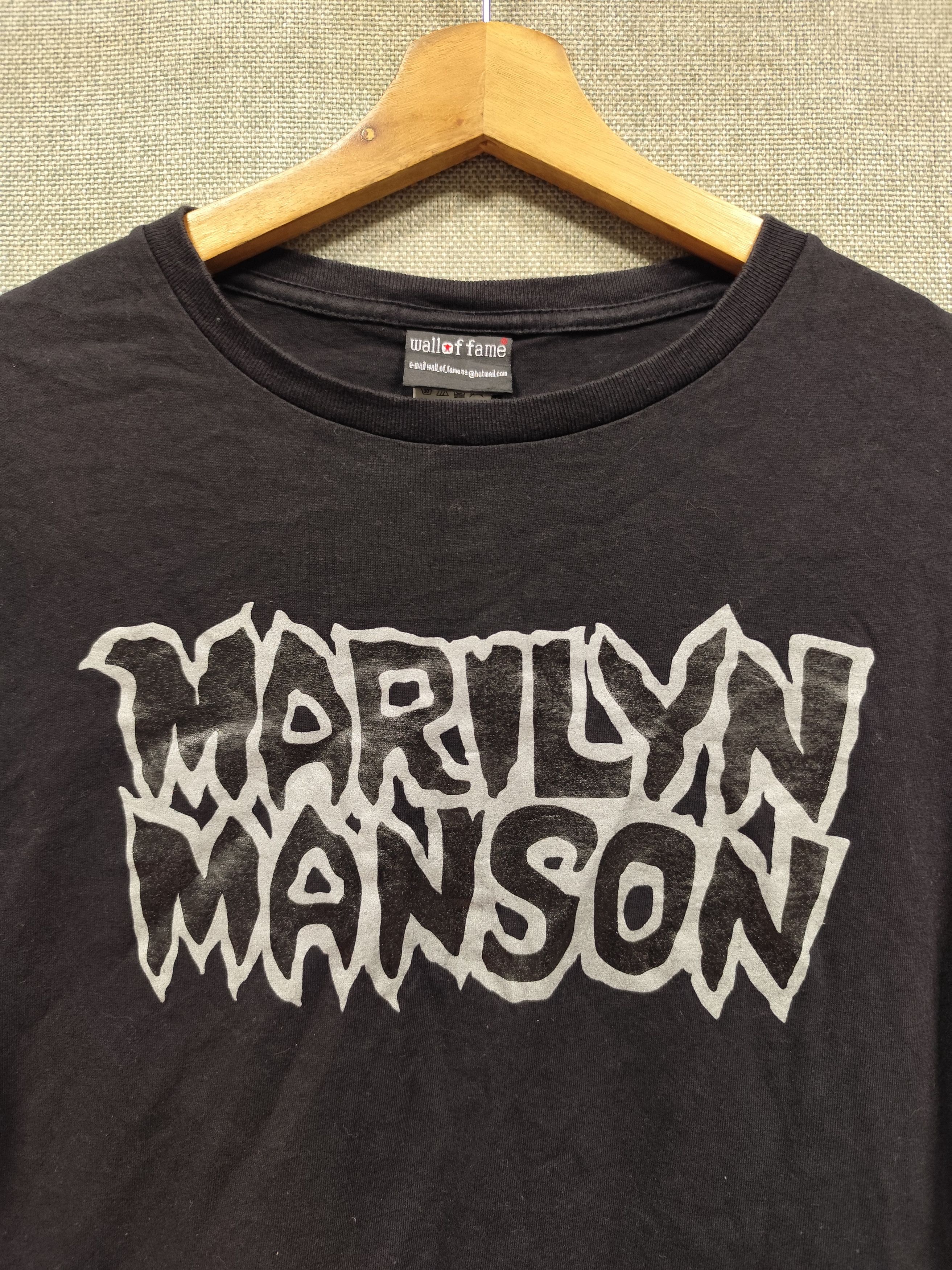 Marilyn Manson Vintage t shirt bootleg band marilyn manson Size US L / EU 52-54 / 3 - 3 Thumbnail