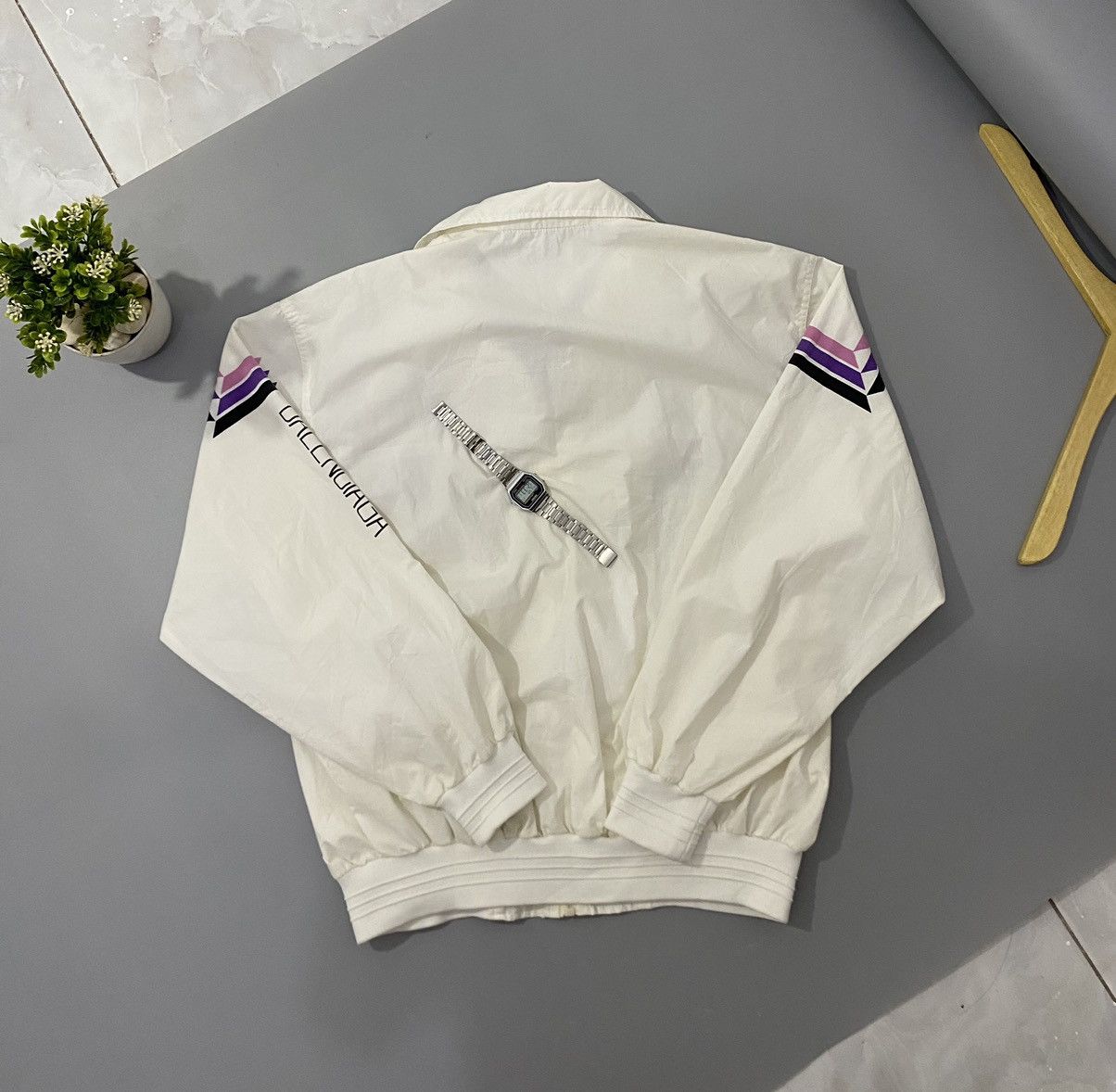 Balenciaga 💥Rare💥80s 90s Balenciaga Track Jacket Size US L / EU 52-54 / 3 - 10 Thumbnail