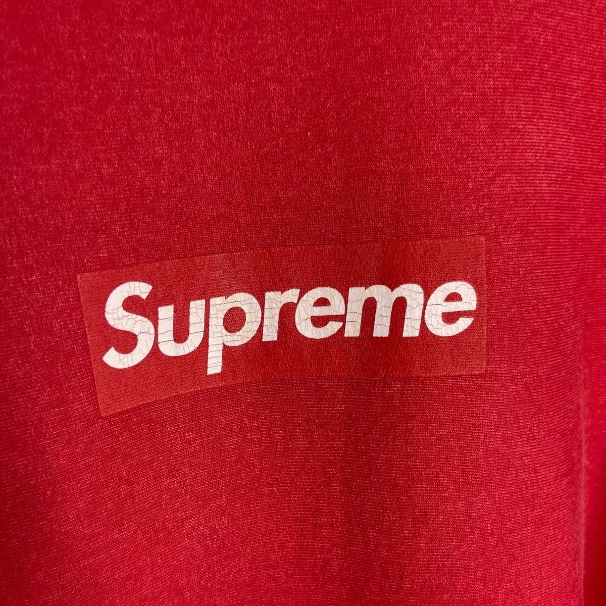Supreme SUPREME ICONIC RED CRACKED LOGO CREWNECK SIZE XL Size US XL / EU 56 / 4 - 3 Thumbnail