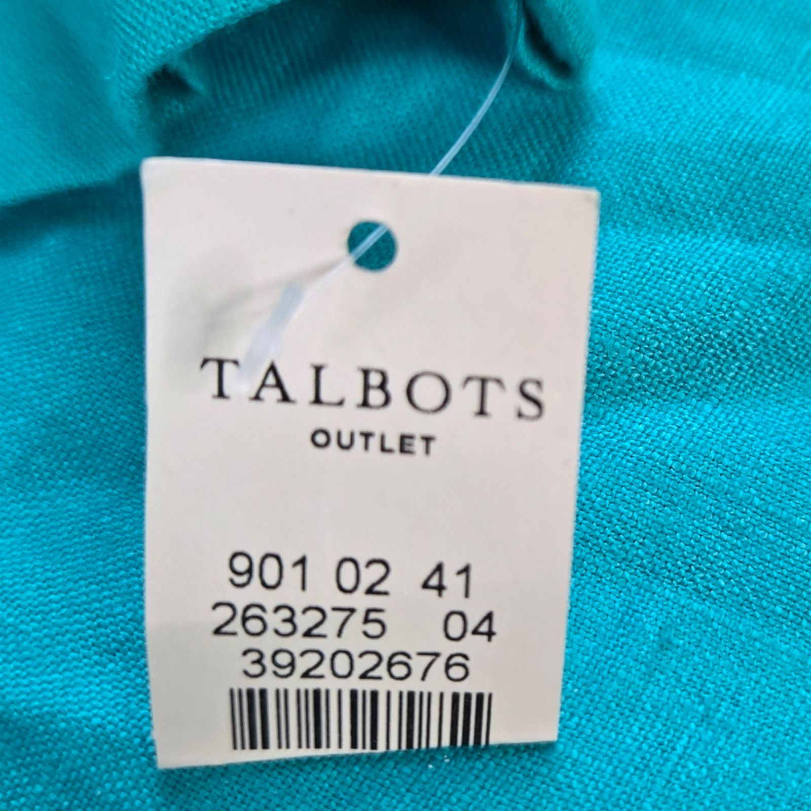 Other Talbots Teal Embroidered Linen Blouse Size Large Size L / US 10 / IT 46 - 5 Thumbnail