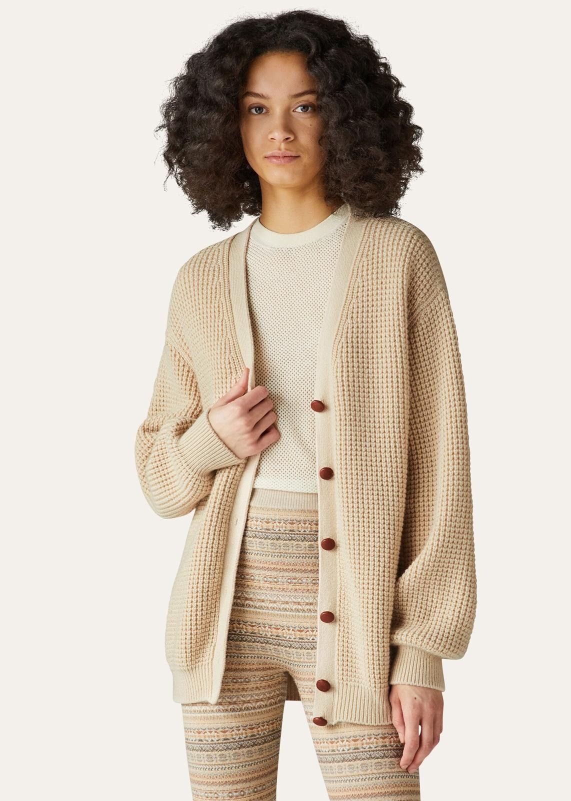 Loro Piana o1srvl11e0824 Yamba Cardigan Jacket in Beige Size XL / US 12-14 / IT 48-50 - 3 Thumbnail