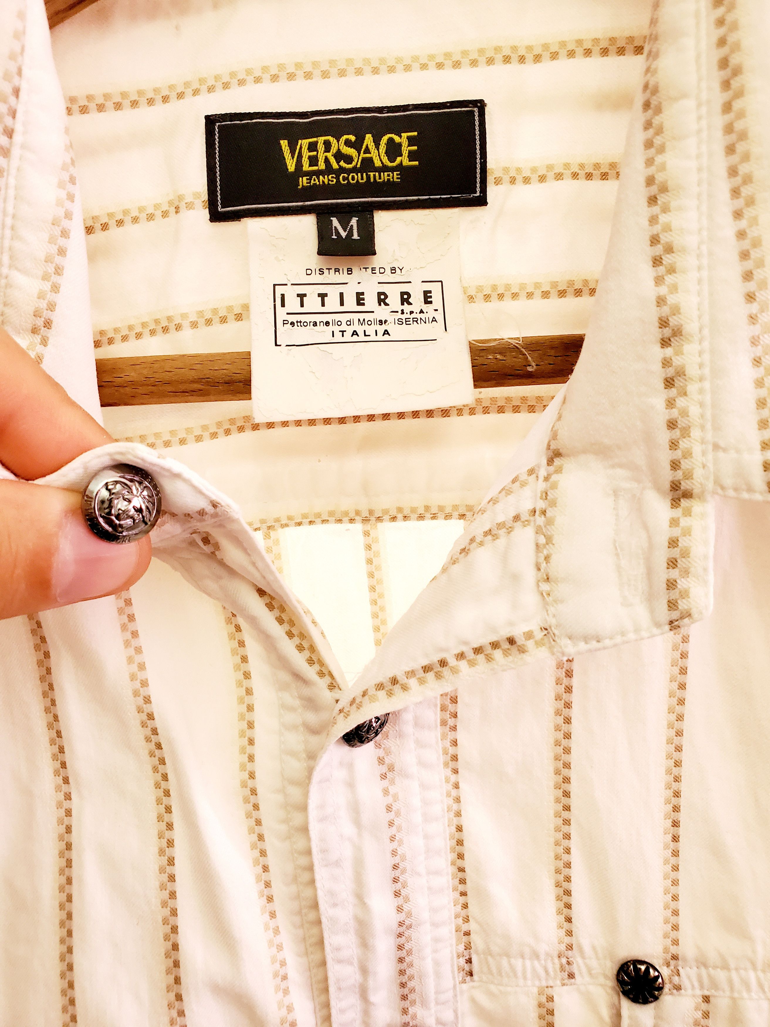 Versace Jeans Couture × Vintage RARE Versace Vintage Button Shirt size M Size US M / EU 48-50 / 2 - 6 Thumbnail