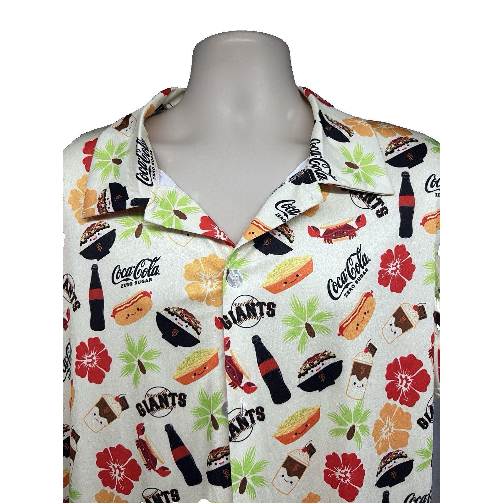 Other SF Giants Baseball Park Hawaiian Foodie Button Up Shirt M Size US M / EU 48-50 / 2 - 4 Thumbnail