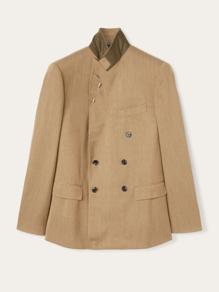 Loro Piana o1w1db10825 FAO6553 Milano Jacket in Dark Beige Size US L / EU 52-54 / 3 - 2 Thumbnail