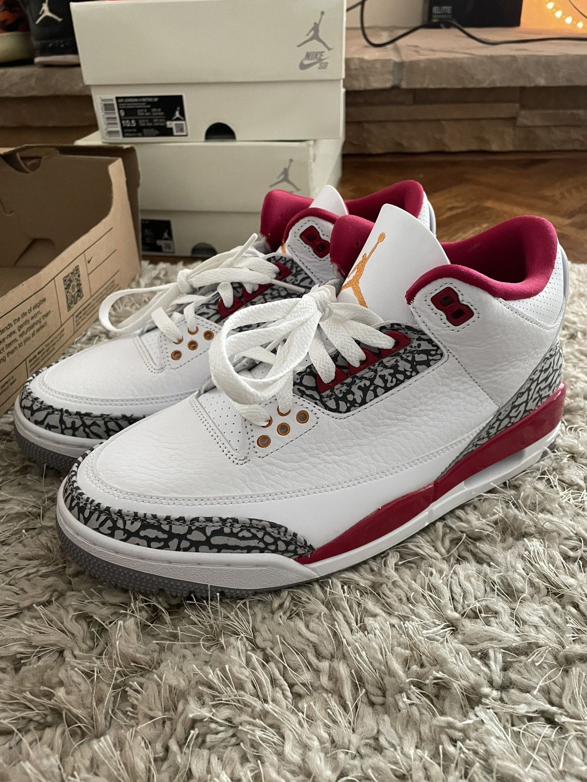 Jordan Brand Jordan 3 Cardinal Size US 8.5 / EU 41-42 - 1 Thumbnail